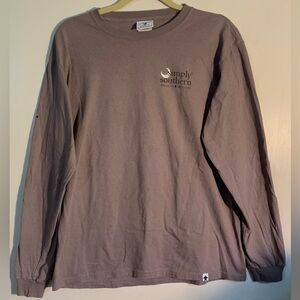 Simply Southern Grey Mans Long Sleeve T-Shirt